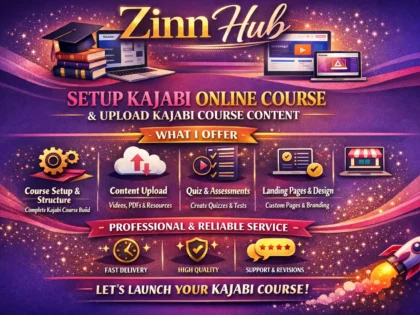 setup kajabi online course and upload kajabi course content