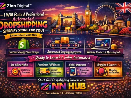 Build A Professional Automated Dropshipping Shopify Store With Zinn Digital ™ 4 Build A Professional Automated Dropshipping Shopify Store With Zinn Digital ™