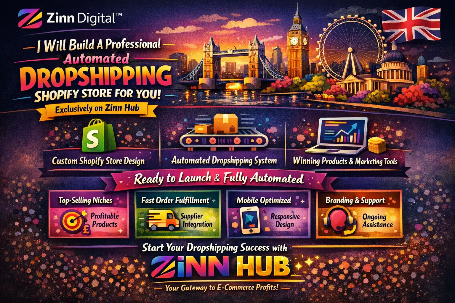 Build A Professional Automated Dropshipping Shopify Store With Zinn Digital ™ 1 Build A Professional Automated Dropshipping Shopify Store With Zinn Digital ™