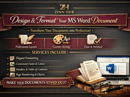 design and format your ms word document