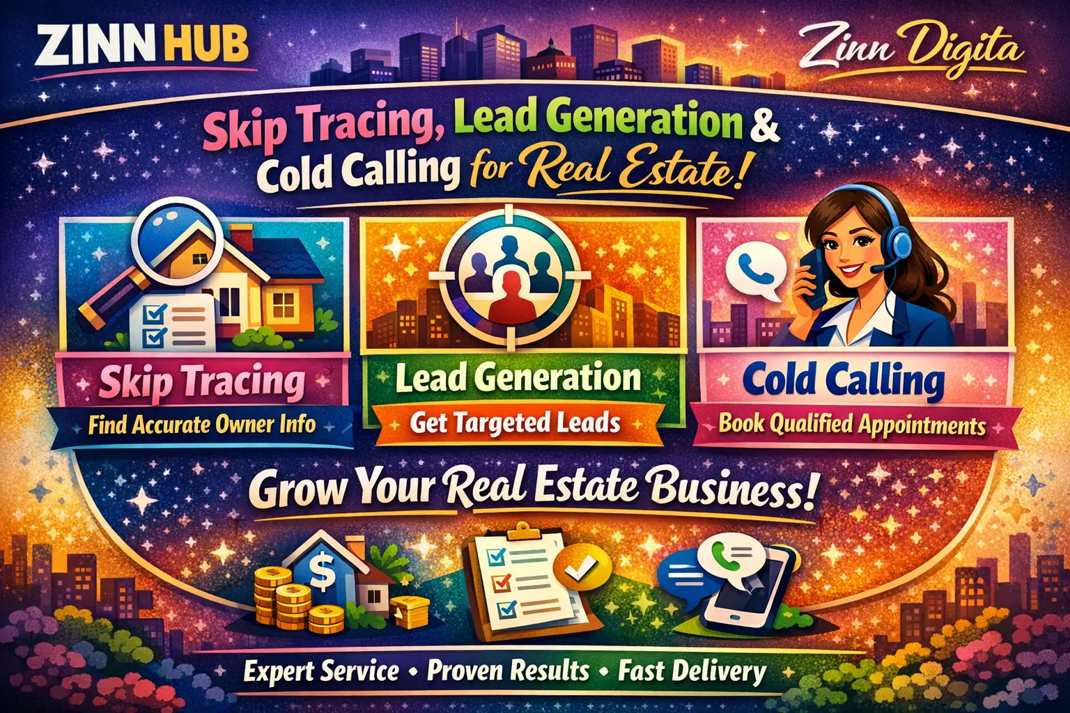 Provide Skip Tracing, Lead Generation And Cold Calling For Real Estate Business 1 Provide Skip Tracing