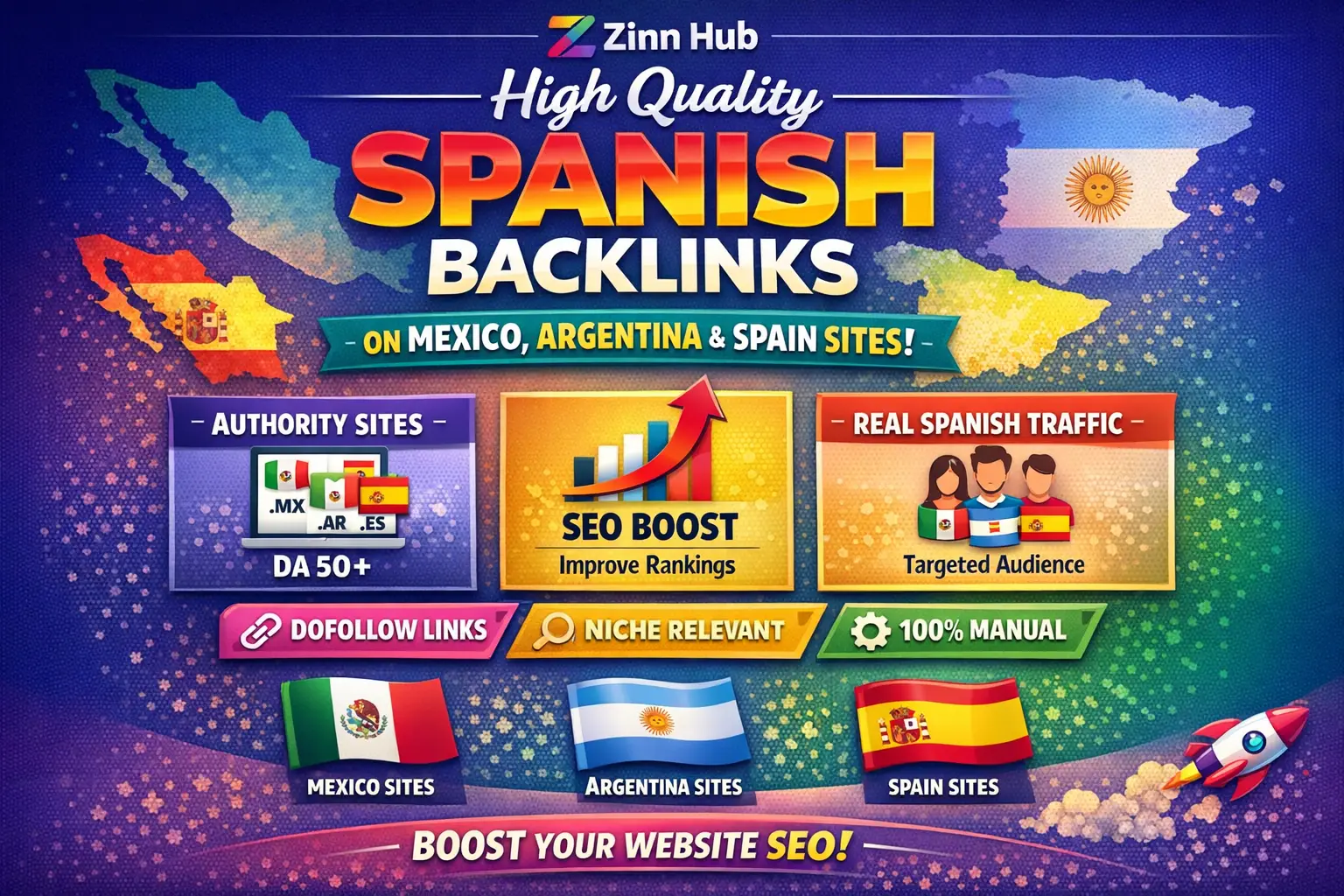 Create High Quality Spanish Backlinks On Mexico, Argentina, Spain Sites 1 Create High Quality Spanish Backlinks On Mexico
