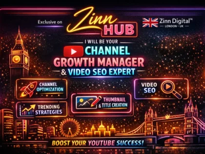 Be Your Youtube Channel Growth Manager And Video Seo Expert