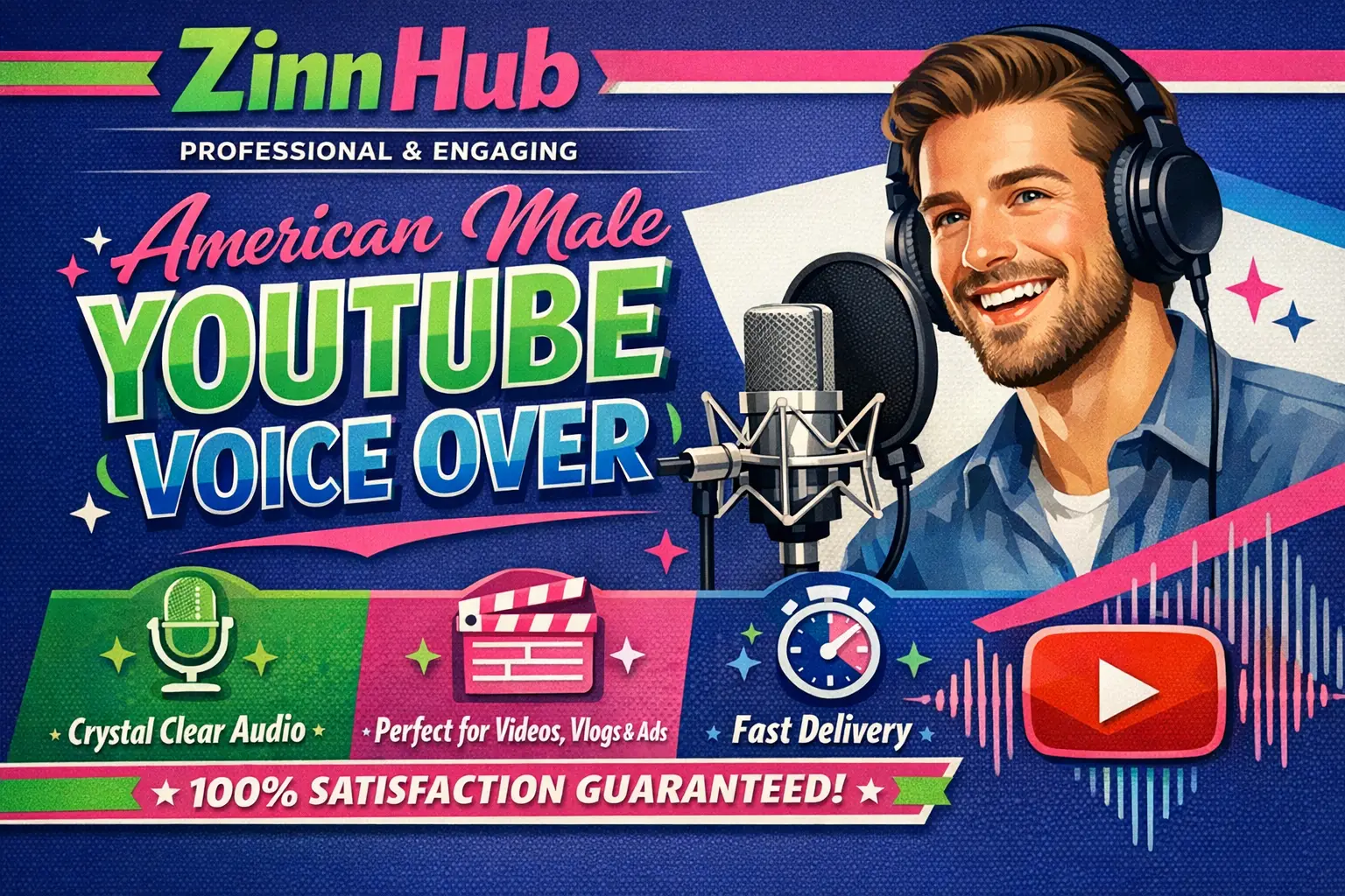 Record An American Male Youtube Voice Over 1 Record An American Male Youtube Voice Over