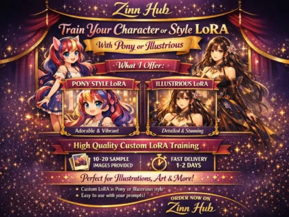 train your character or style lora with pony or illustrious