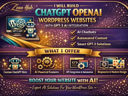 build chatgpt openai wordpress website with gpt3 api ai