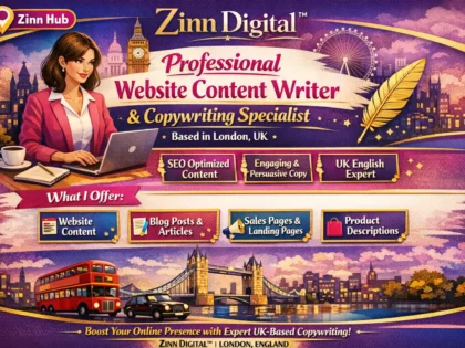 Professional website content writer and copywriting specialist in London