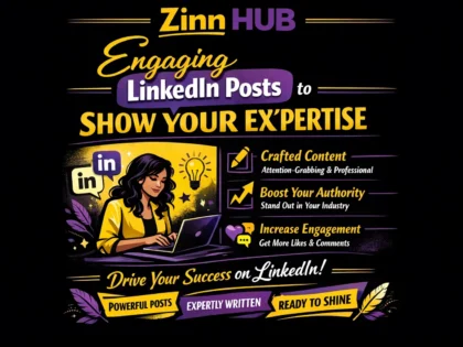 copywrite engaging linkedin posts to show your expertise