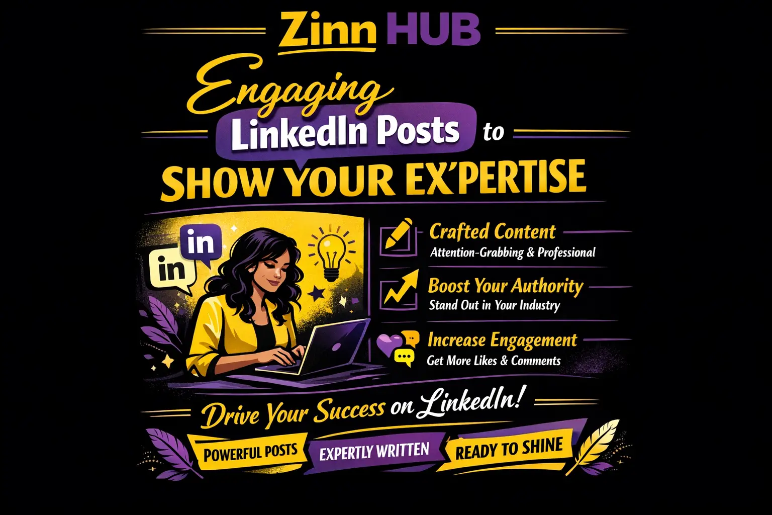 Copywrite Engaging Linkedin Posts To Show Your Expertise 1 Copywrite Engaging Linkedin Posts To Show Your Expertise