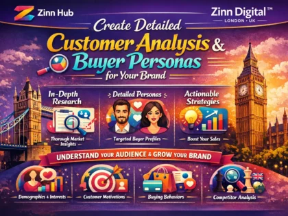 Create detailed customer analysis and buyer personas for your brand