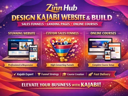 design kajabi website and build