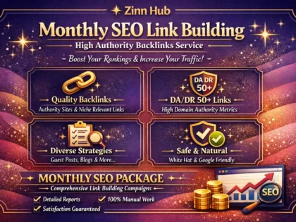 do monthly SEO link building with high authority backlinks service