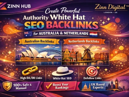 Create authority white hat dofollow SEO backlinks for Australian and Netherlands