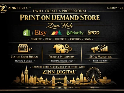 I'll Create a Professional Print On Demand Store - Shopify
