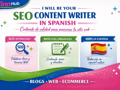 be your SEO content writer in spanish