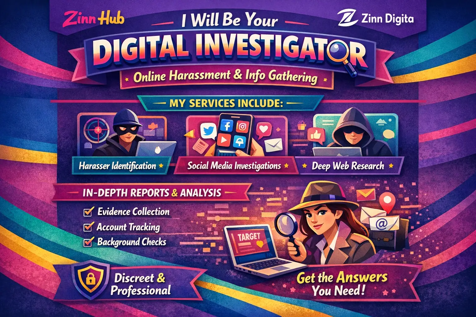 Be Your Digital Investigator For Online Harassment And Info Gathering On Target 1 Be Your Digital Investigator For Online Harassment And Info Gathering On Target