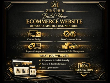 build your ecommerce website or woocommerce online store