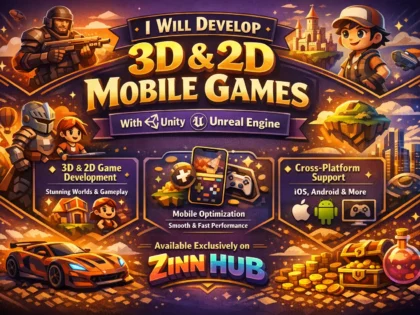 Develop 3D And 2D Game Mobile Game Development With Unity And Unreal Engine