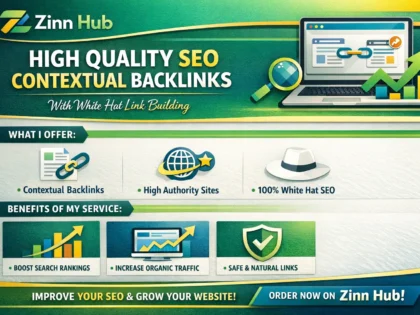 create high quality SEO contextual backlinks with white hat link building