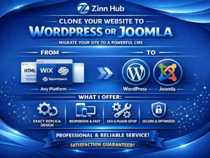 clone website to wordpress or joomla