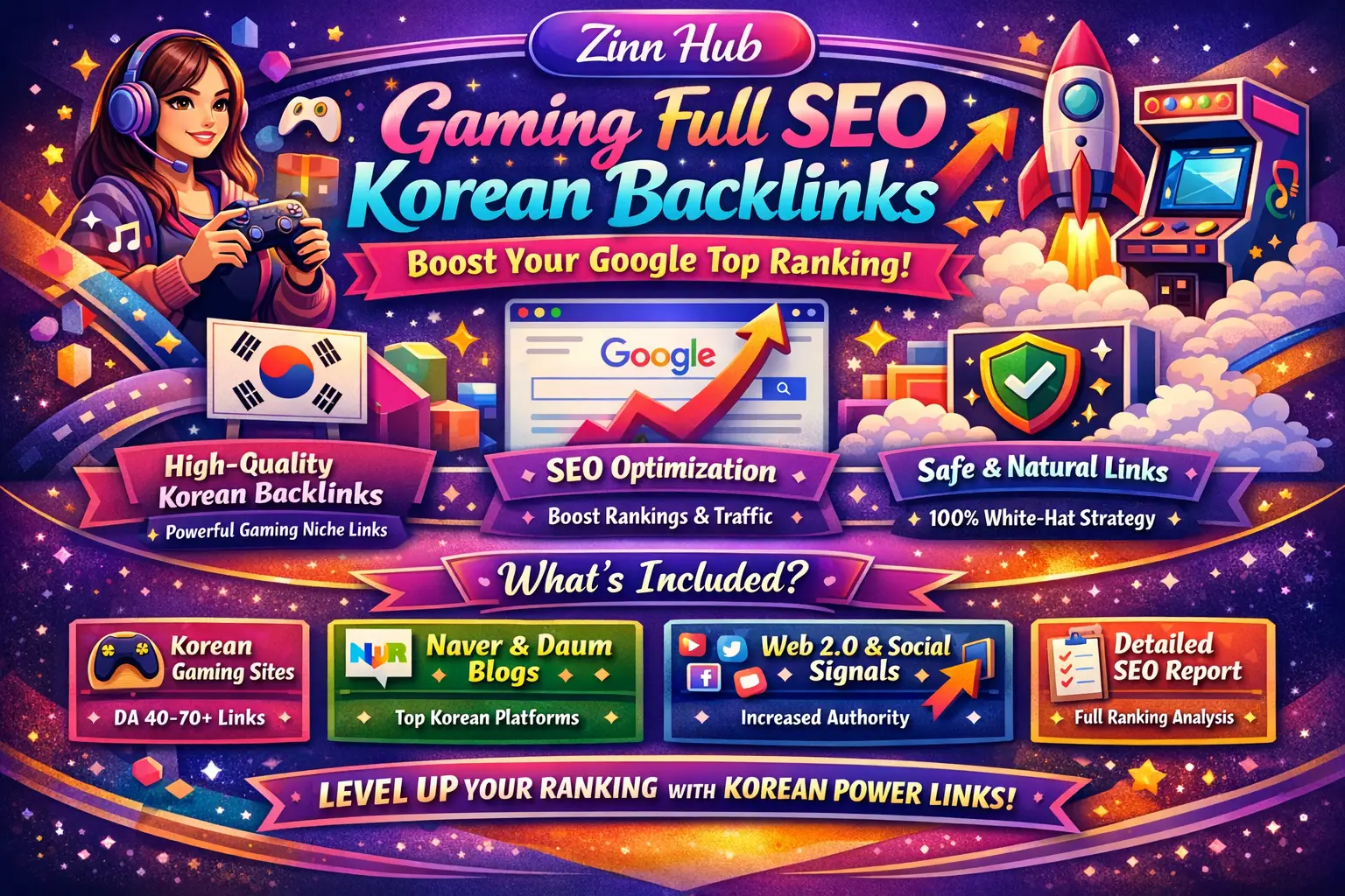 Gaming Full Seo Korean Backlinks Service Package For Google Top Ranking 1 Gaming Full Seo Korean Backlinks Service Package For Google Top Ranking