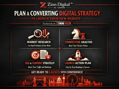 Plan a converting digital strategy to launch your new website