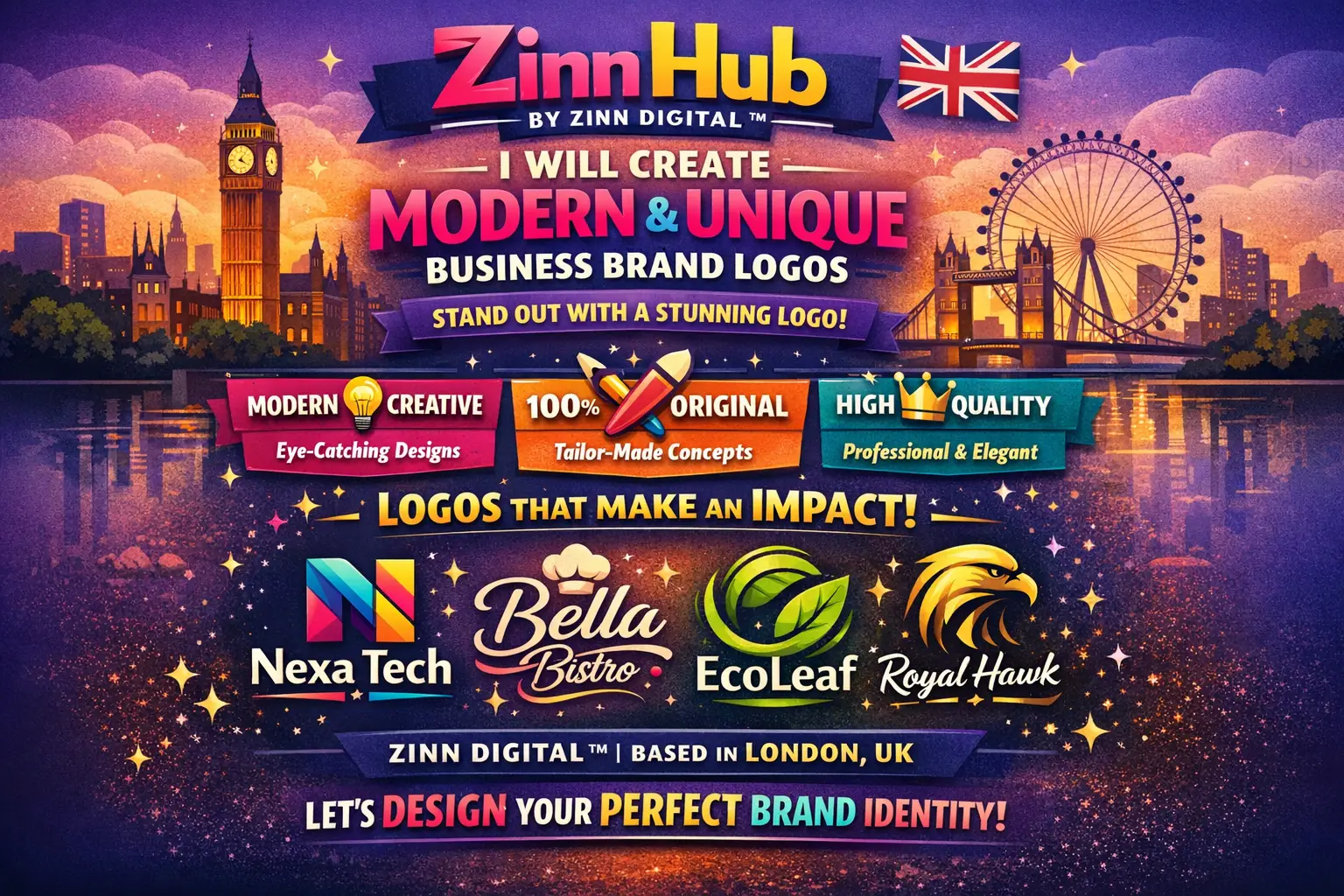Create Modern, Creative And Unique Business Brand Logos 1 Create Modern