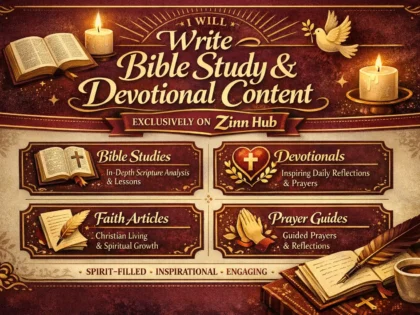 write bible study and devotional content