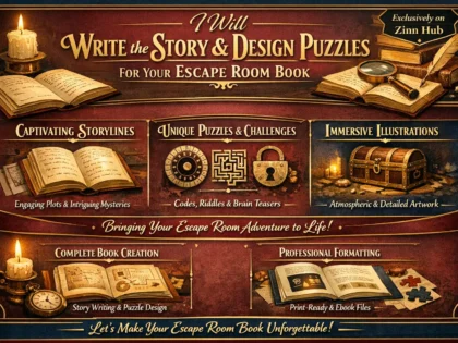Write The Story And Design Puzzles For Your Escape Room Book