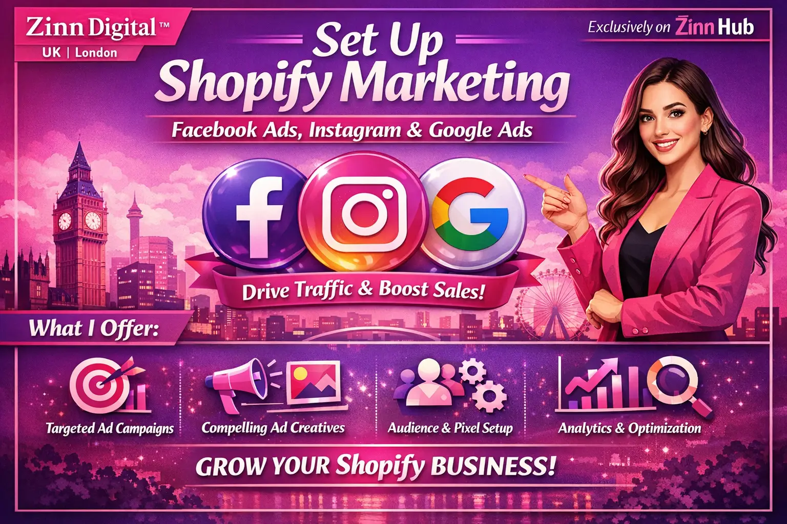 Set Up Shopify Marketing Facebook Ads, Instagram, Google Ads 1 Set Up Shopify Marketing Facebook Ads