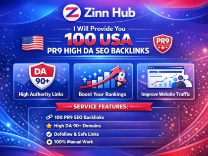 provide you 100 USA pr9 high da seo backlinks
