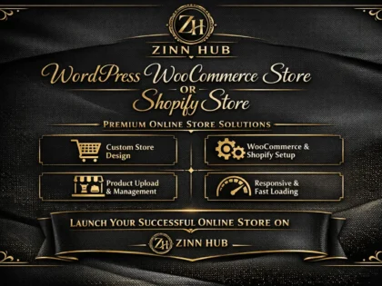 wordpress woo commerce store or shopify store