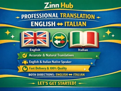 translate from english to italian and vice versa