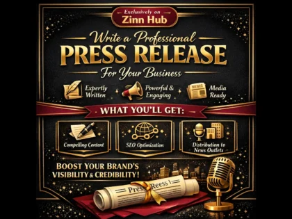 write a professional press release for your business