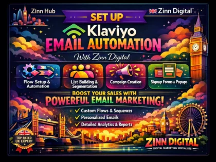 Set up Klaviyo email marketing automation with Zinn Digital ™
