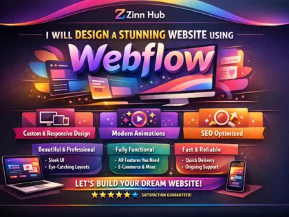 design a stunning website using webflow