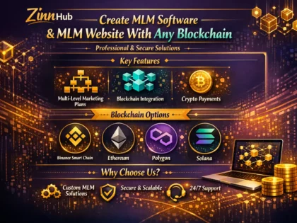 create MLM software and MLM website with any blockchain