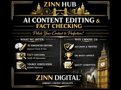 provide ai content editing service with fact checking