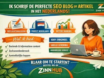 write a perfect SEO blog or article in dutch