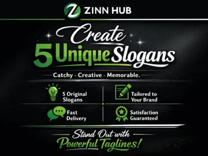 create 5 unique slogans