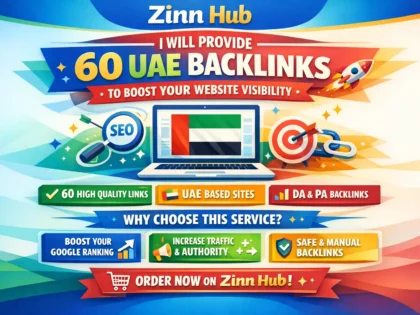provide you 60 quality uae backlinks to enhance your website visibility