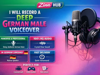 record a deep german male voiceover