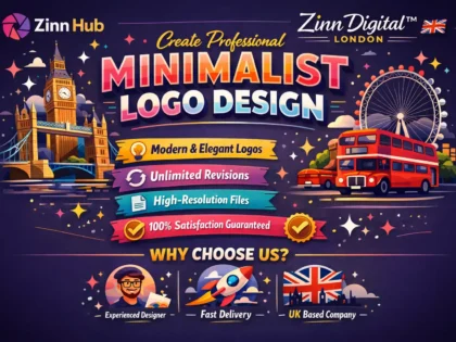 Create Professional Minimalist Logo Design - Zinn Digital ™ London