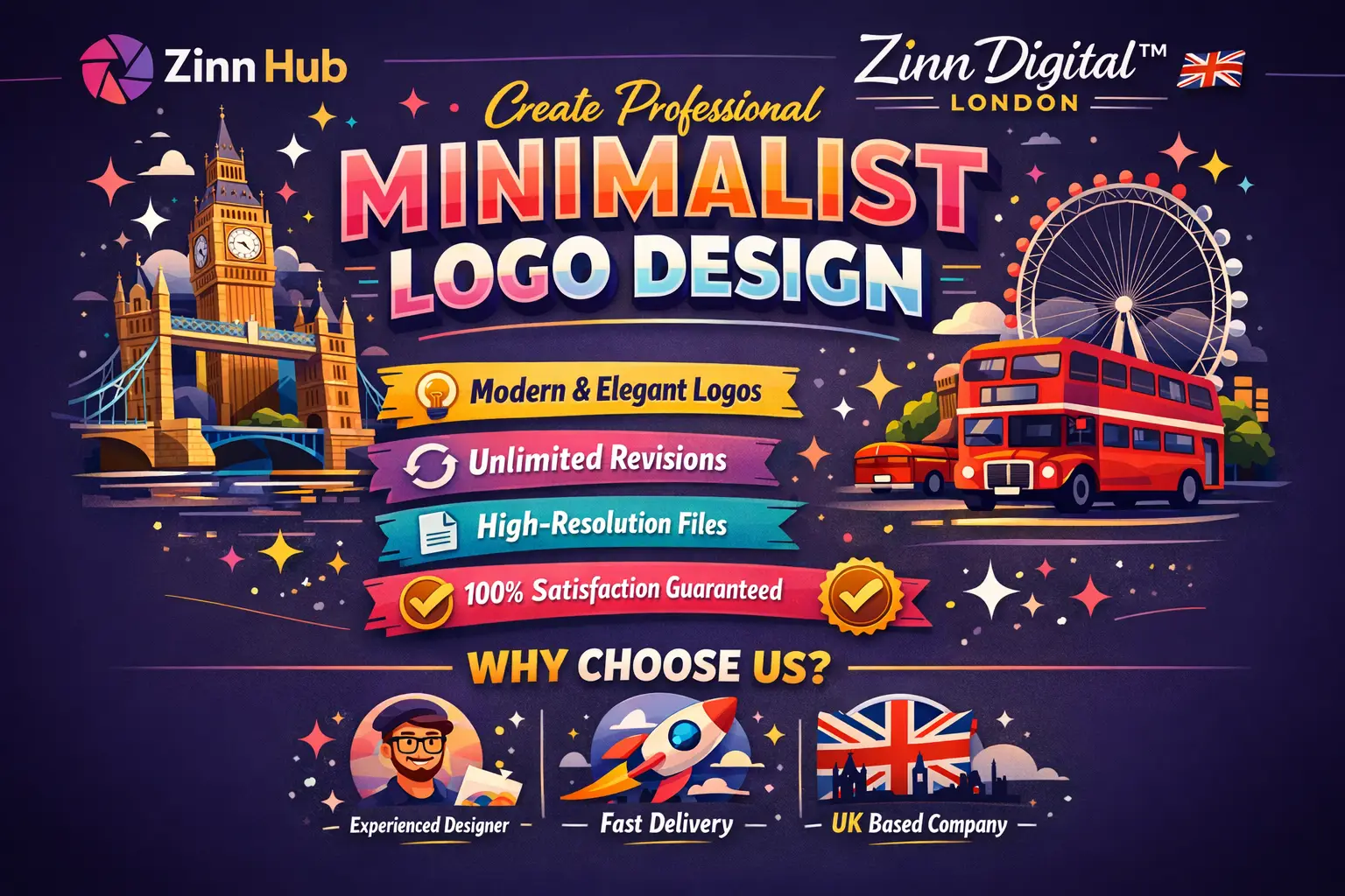 Create Professional Minimalist Logo Design - Zinn Digital ™ London 1 Create Professional Minimalist Logo Design - Zinn Digital ™ London