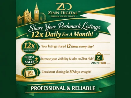 Share Your Poshmark Listings 12X Daily For A Month 2 Share Your Poshmark Listings 12X Daily For A Month