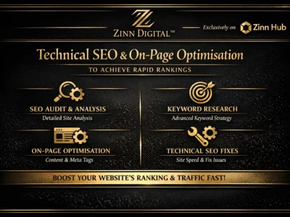 Perform Technical SEO and Onpage Optimisation for Your Website to Achieve Rapid Rankings