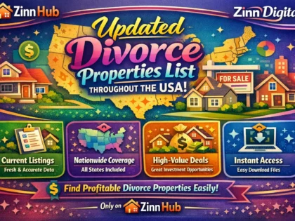 provide updated divorce properties list throughout the USA