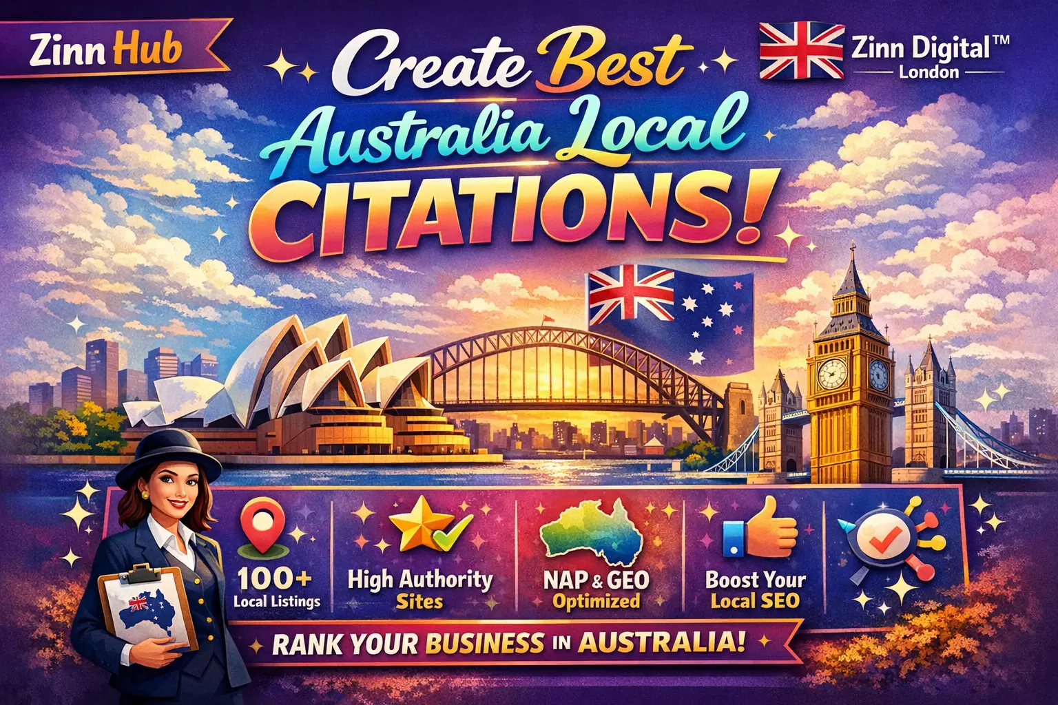 Create Best Australia Local Citations - Zinn Digital ™ London 1 Create Best Australia Local Citations - Zinn Digital ™ London