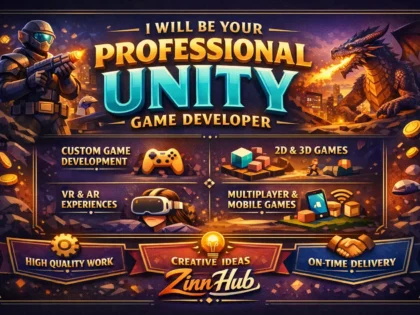 be your professional unity game developer