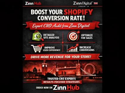 Boost your Shopify conversion rate with expert CRO audit from Zinn Digital ™